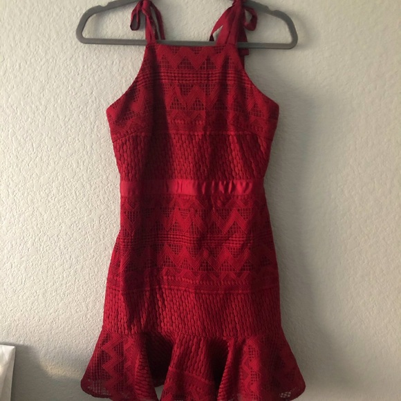 Formal burgundy summer dress - Picture 1 of 5